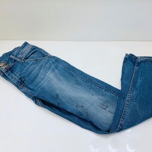 Hudson naturally distressed stained jeans 28x28